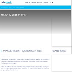 Historic sites in Italy