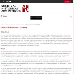 Owens-Illinois Glass Company - Society for Historical Archaeology