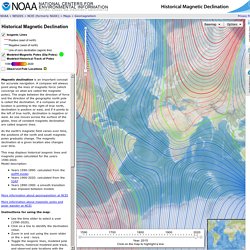 Historical Magnetic Declination