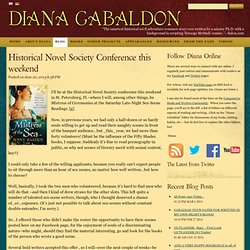 Historical Novel Society Conference this weekend