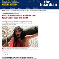 What is the historical evidence that Jesus Christ lived and died?