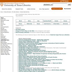 Historical Map Web Sites - Perry-CastaÃ±eda Map Collection - UT Library Online