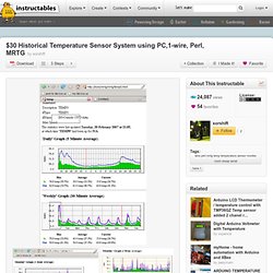 $30 Historical Temperature Sensor System using PC,1-wire, Perl,