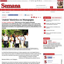 'Juicio' histórico en Mampuján, Articulo Impreso Archivado
