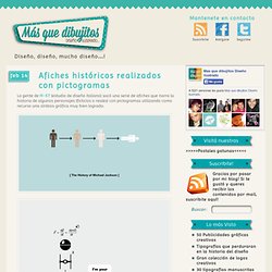 Afiches históricos realizados con pictogramas