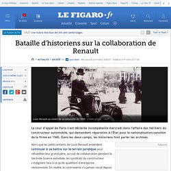 France : Bataille d'historiens sur la collaboration de Renault