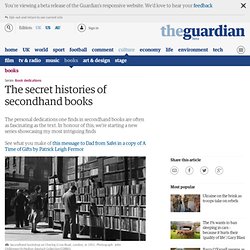 The secret histories of secondhand books