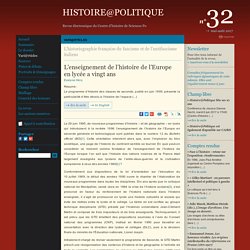 Histoire@Politique n°32 : Vari@rticles : L’historiographie française du fascisme et de l’antifascisme italiens