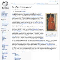 Dark Ages (historiography)