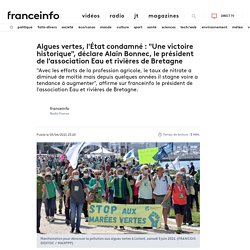 Algues vertes, l'État condamné : "Une victoire historique", déclare Alain Bonnec, le président de l'association Eau et rivières de Bretagne