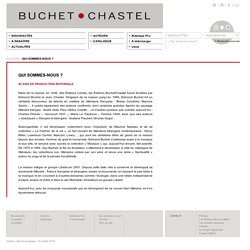 Historique des éditions Buchet/Chastel