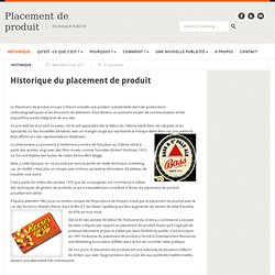 Tout sur le Placement de produit
