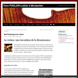 Yann POULAIN Luthier à Montpellier