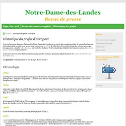 Historique du projet d'aéroport à Notre-Dame-des-Landes