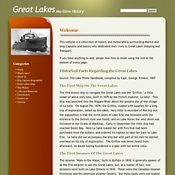 Great Lakes Maritime History
