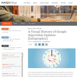 A Visual History of Google Algorithm Updates [Infographic]
