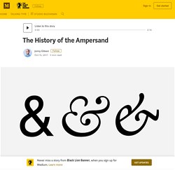 The History of the Ampersand – Black Lion Banner