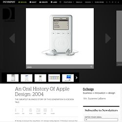 An Oral History Of Apple Design: 2004