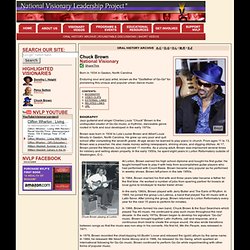 Chuck Brown: Oral History Video Clips and Biography: NVLP Oral History Archive