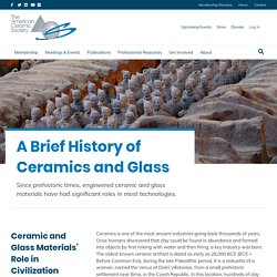 Brief History of Ceramics and Glass