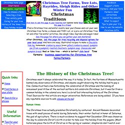 The History of the Christmas Tree and Other Christmas traditions