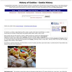 History of Cookies, Cookie History, All about the history of cookies