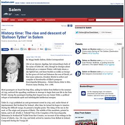 History time: The rise and descent of 'Balloon Tytler' in Salem - Salem - Your Town