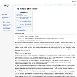 The history of the Web - Web Education Community Group