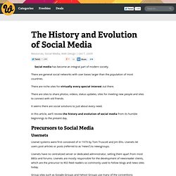 The History and Evolution of Social Media