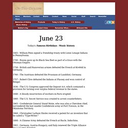 History for June 23 - On-This-Day.com