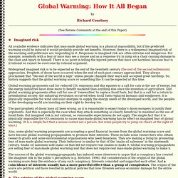 The History of the Global Warming Scare