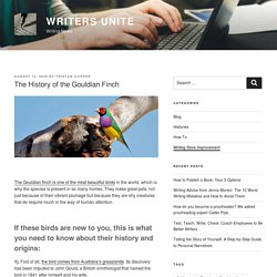 The History of the Gouldian Finch