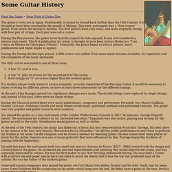 History Guitar