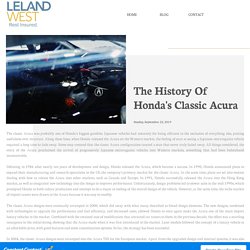 The History Of Honda's Classic Acura