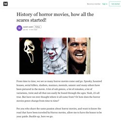 History of horror movies, how all the scares started!