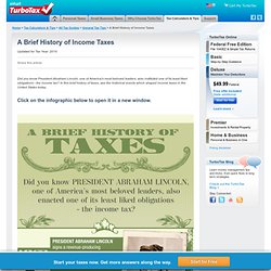 A Brief History of Income Taxes - TurboTax& Tax Tips & Videos