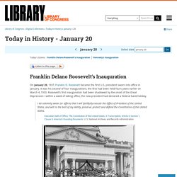 Today in History - January 20