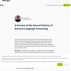 A Review of the Neural History of Natural Language Processing