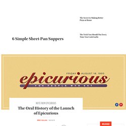 History of the Launch of Epicurious in 1995