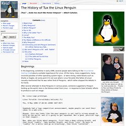 The History of Tux the Linux Penguin - Wikiid