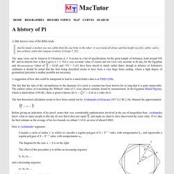 Pi history - MacTutor History of Mathematics