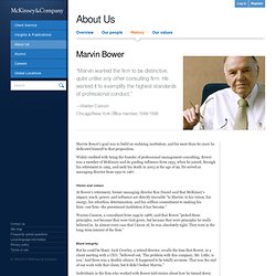 McKinsey & Company - Marvin Bower - The Soul of McKinsey