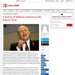 A history of Militant entryism in the Labour Party