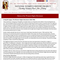 History of the Women’s Rights Movement