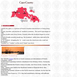 History of Cajun Country