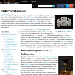 History of Chinese art