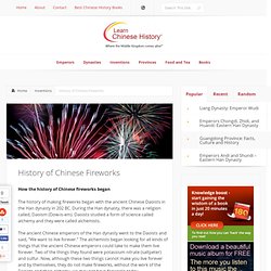 History of Chinese Fireworks