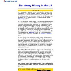 History of Fiat Money
