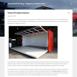 History Of Freight Containers
