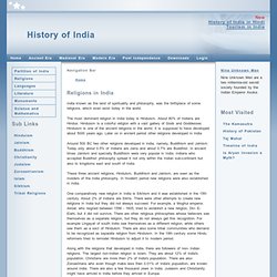 History, India, Religions
